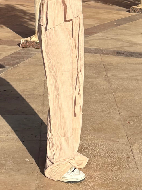 Crinkle Linen Pants